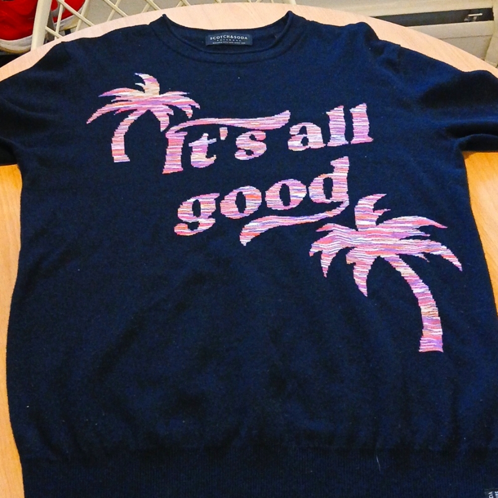Scotch and Soda, navy and pink M sweatshirt